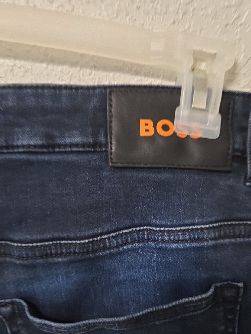 BOSS Hugo Boss Slim Straight Jeans Dark Blue Size 33x30" [1456] - Picture 6 of 9